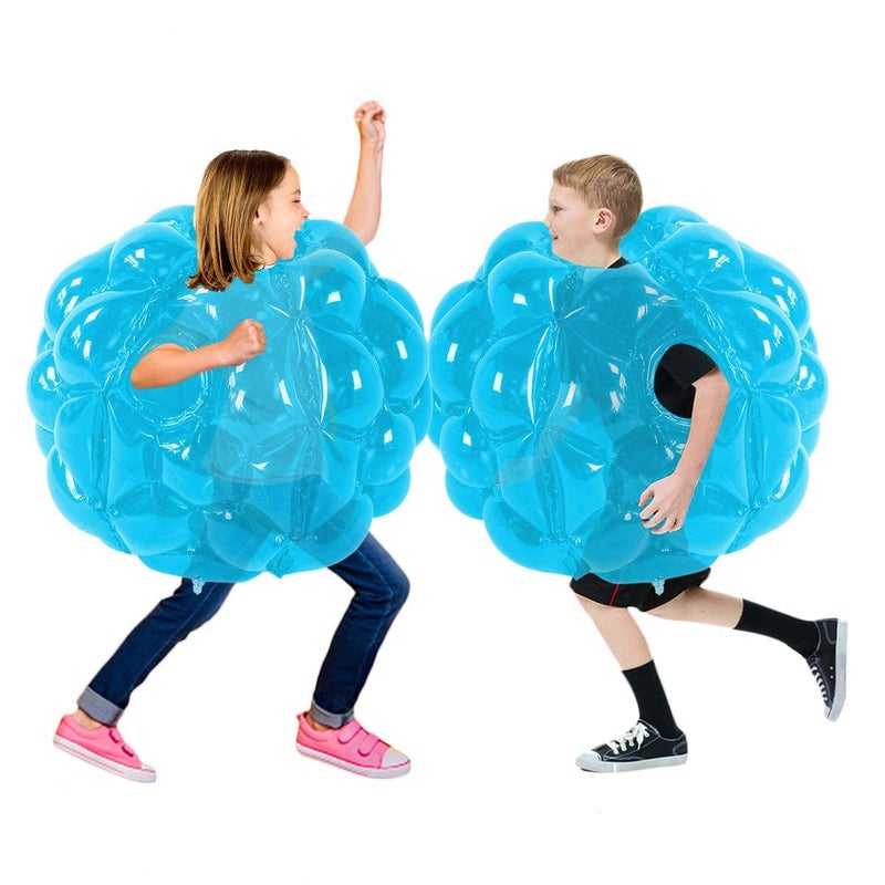 SUNSHINEMALL 2 PC Sumo Balls for Adult, Inflatable Body Sumo Balls Bopper Toys, Heavy Duty PVC Vinyl Kids Adults Physical Outdoor Active Play (24 INCH Blue) - Image 2